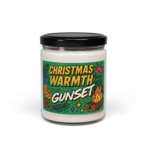 Gunset Christmas Warmth – Limited Edition 9oz Soy Candle