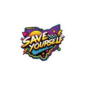 SAVE YOURSELF DECAL (Throwback Edition) – Sticker Day 2026 Exclusive